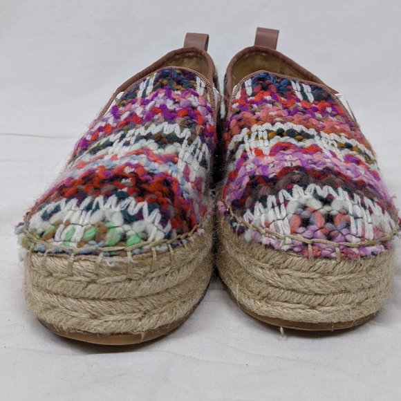Sam Edelman Tweed Platform Espadrilles Size 6 - Picture 2 of 8